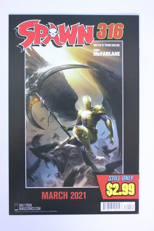 Spawn #315 Cover D - Greg Capullo Raw Pencils (2021) Spawn NM
