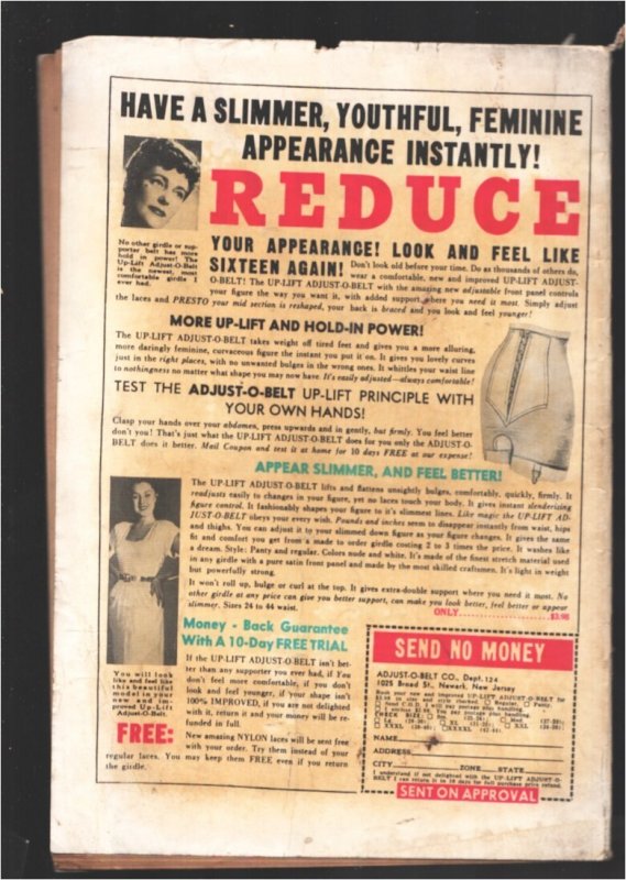 Romance Diary #2 1950-Marvel Comics-Spicy panels-Piece cut out of front cover
