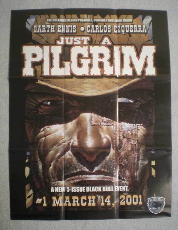 JUST A PILGRIM Promo Poster, Garth Ennis, 19x25, Unused, more Promos in store