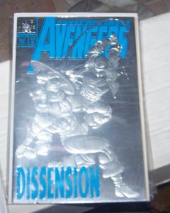 Avengers # 363 1993 Marvel  SILVER FOIL COVER CAP VS BLACK KNIGHT sersi eternal