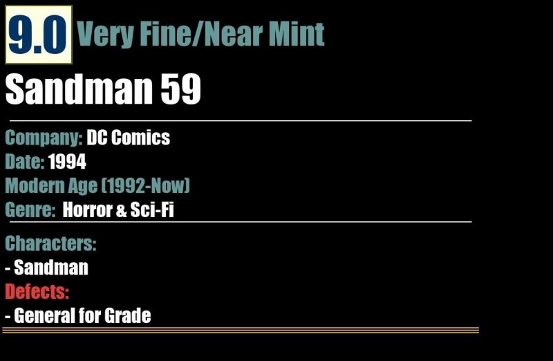 Sandman 59 (1994) VF/NM DC Comics