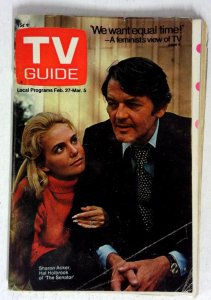 TV Guide 2/27/1971 Sharon Acker VG