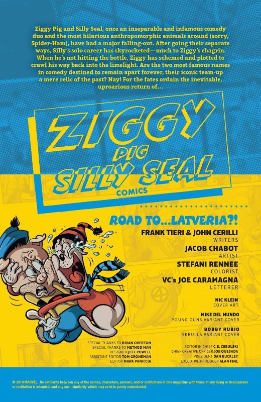 ZIGGY PIG/SILLY SEAL COMICS #01 (2019) NIC KLEIN | TRADE DRESS