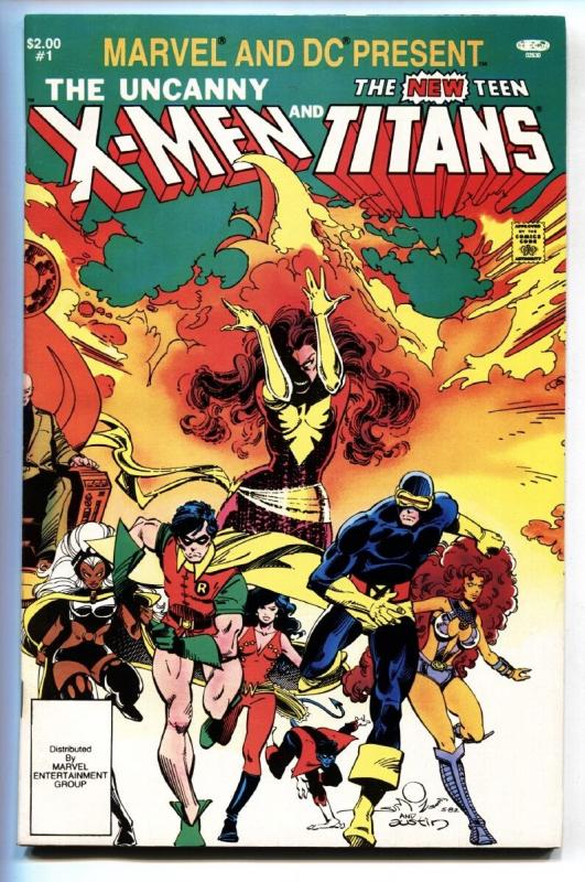 MARVEL AND DC PRESENT X-MEN AND NEW TEEN TITANS comic book #1 VF
