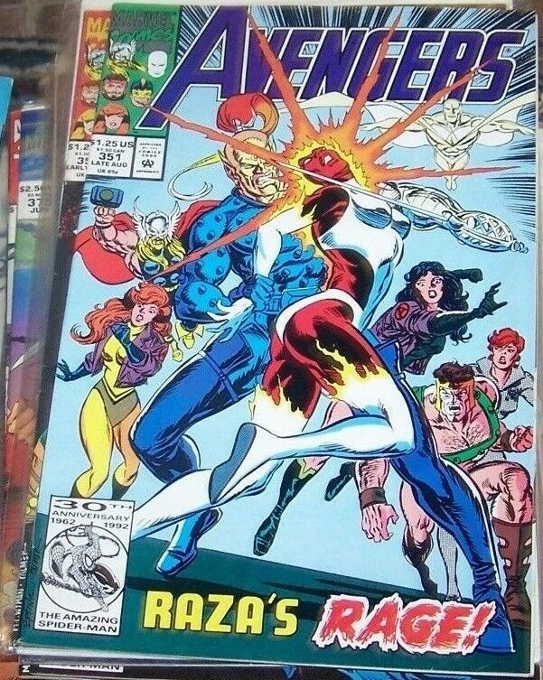 Avengers # 351  1992, Marvel star jammers captain ms marvel aka binary  