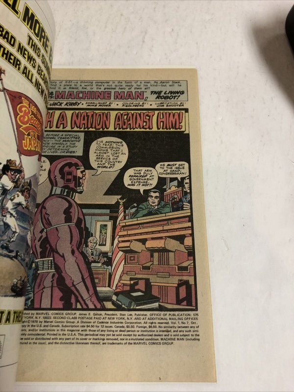 Machine Man (1978) # 7 (VF/NM) 1st App Power Broker | Falcon Winter Solder MCU