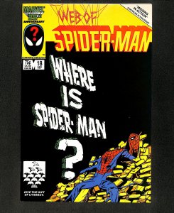 Web of Spider-Man #18 1st Cameo Appearance Eddie Brock!