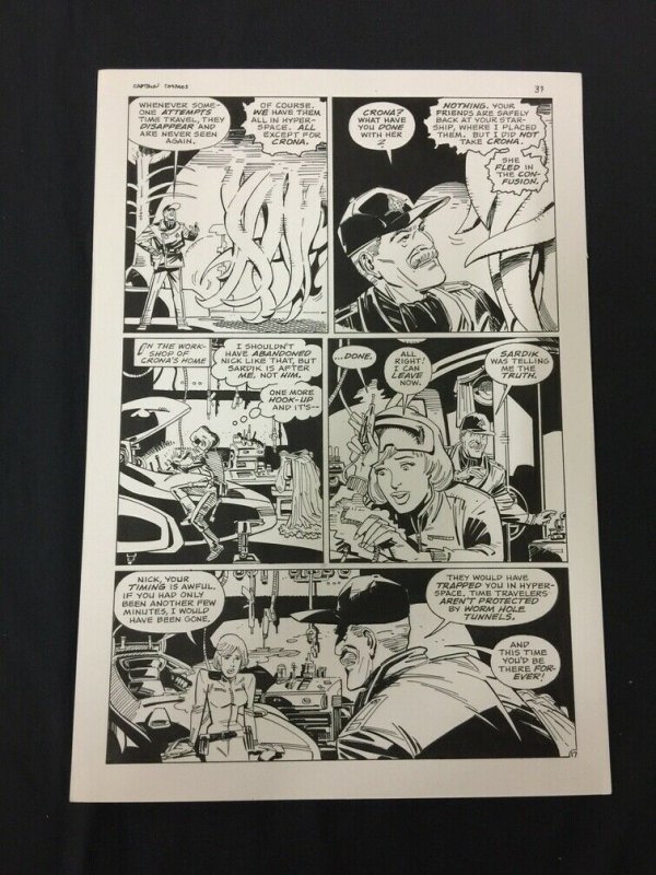 Captain Cosmos Page 37 Original Art Joe Stanton Nicola Cuti Space Opera