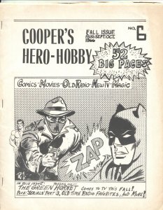 COOPER’S HERO-HOBBY #6-1966-BATMAN-GREEN HORNET-REPUBLIC SERIALS-COMICS-MAGIC