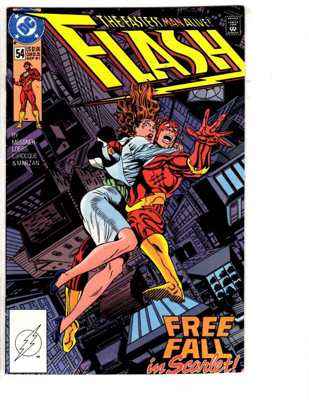 5 Flash DC Comic Books # 52 53 54 56 57 Wally West Superman Jimmy Olsen WT14