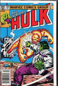 The Incredible Hulk #285 Newsstand Edition (1983) Hulk