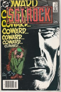 Sgt. Rock #407 (1985) PRICE DROP! Black Cover Key! NM- Kubert Art Wow!