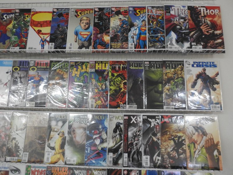 Huge Lot of 160+ Comics W/ Wolverine, Superman, Hulk! Avg. VF Condition!
