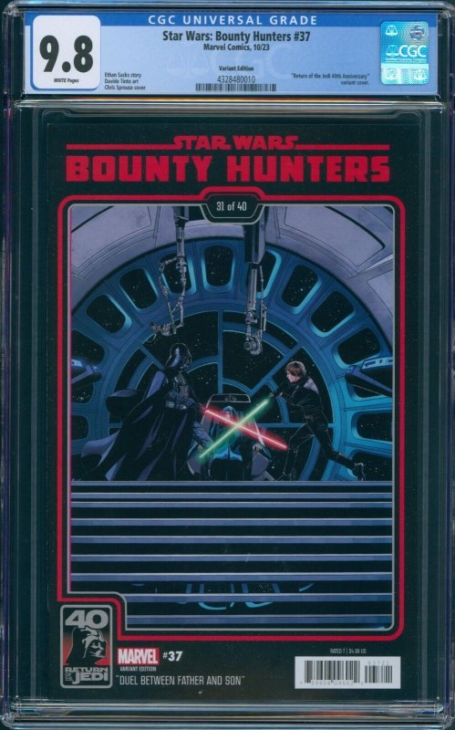 Star Wars: Bounty Hunters #37 CGC 9.8 Sprouse Return of the Jedi 40th Var 2023