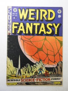 Weird Fantasy #13 (1952) VG Condition cover detached bottom staple