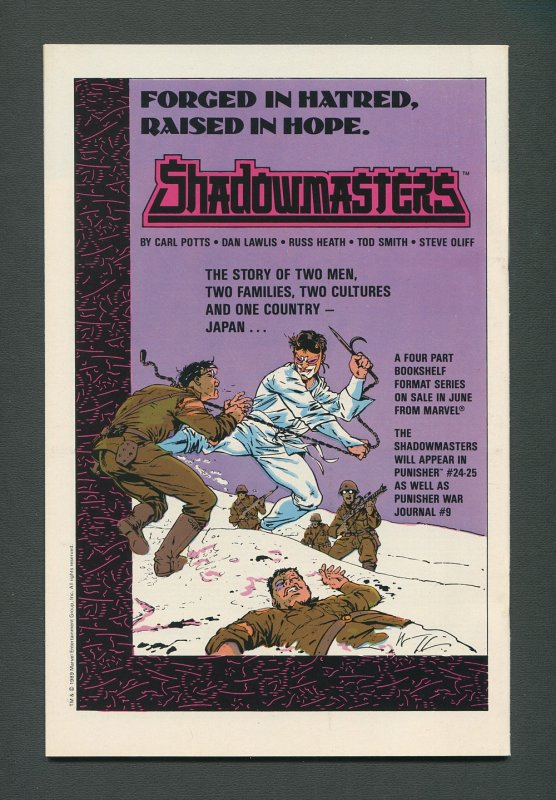 Punisher War Journal #9  / 9.6 NM+  /  October 1989