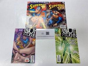 4 DC comic book Superman #216 217 Outsiders #15 16 13 KM10