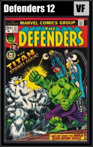 Defenders 12 (1974) VF Bronze Age Marvel Comics