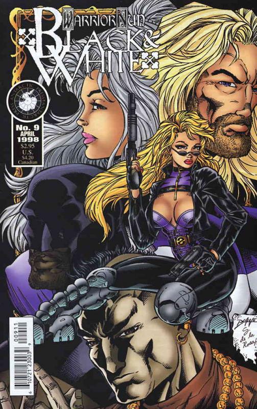 Warrior Nun: Black And White #9 FN ; Antarctic | Print Run: 6,700 Shotgun Mary