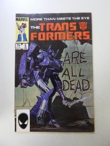 The Transformers #5 (1984) FN condition stain back cover