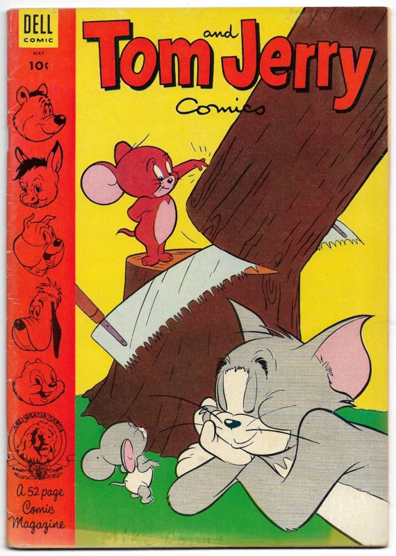 2 TOM AND JERRY COMICS #118 & 119 (1954) 6.0 FN  Barney Bear & Benny Burro too!