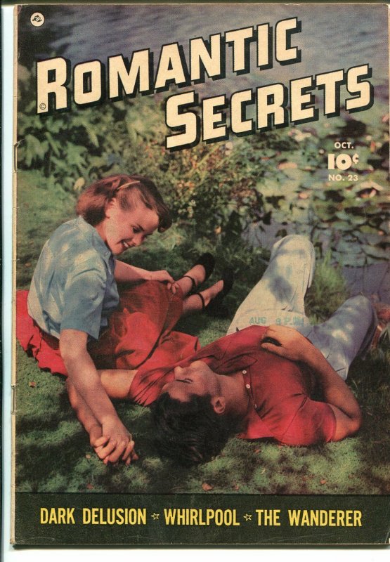 Romantic Secrets #23 1951-Fawcett-photo cover-lurid stories-excellent art-VG