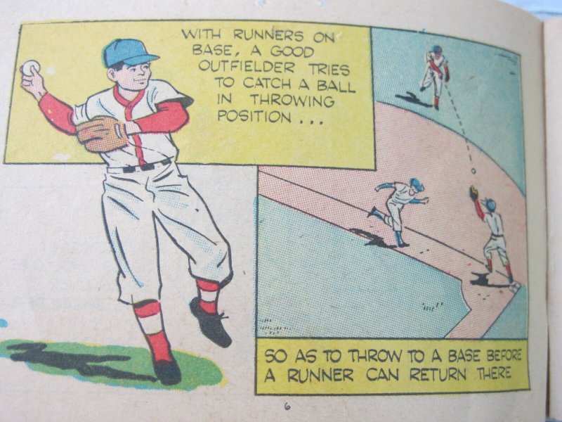 1961 Finer Points of Baseball For Everyone How to Play The Outfield Comic Book