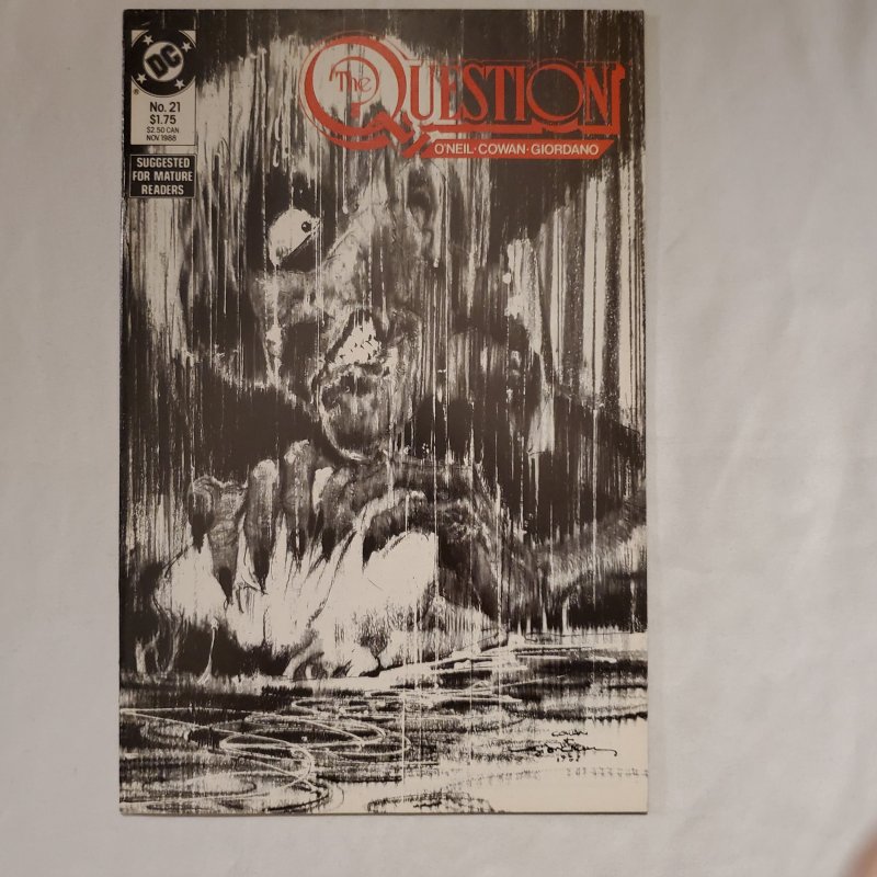 Question 21 Very Fine/Near Mint Cover by Bill Sienkiewicz