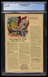 Amazing Spider-Man #15 CGC GD 2.0 Off White 1st Kraven the Hunter!