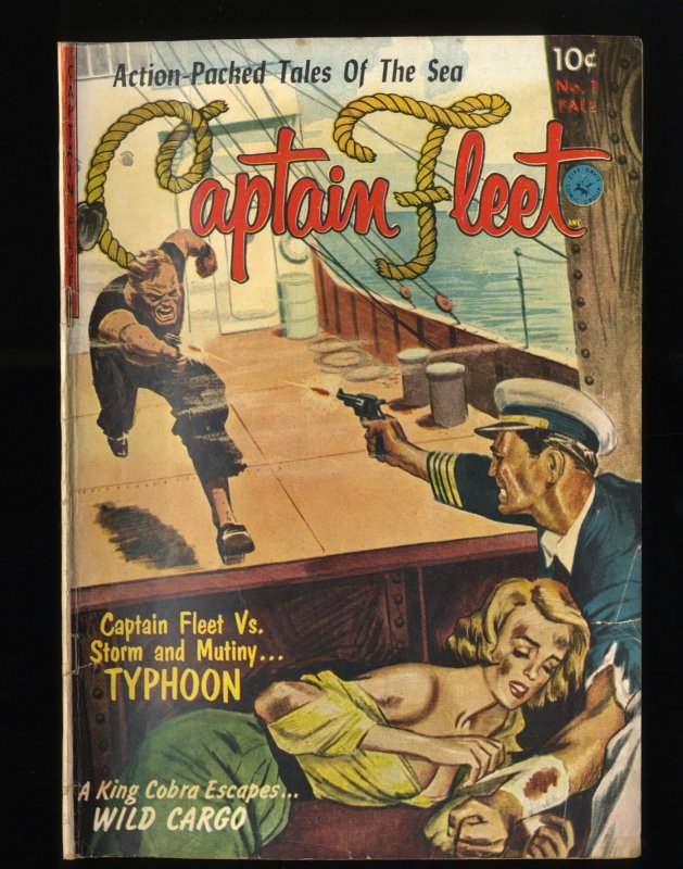 Captain Fleet #1 VG+ 4.5 Tales of the Sea! Typhoon! Golden Age Comics!