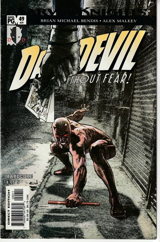 Daredevil(vol. 2) # 46, 47,48,49,50 DD vs Kingpin for the fate of Hell's Kitchen