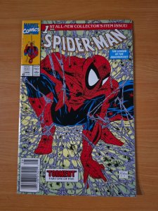 Spider-Man #1 Todd McFarlane Green Newsstand Variant ~ NEAR MINT NM ~ 1990