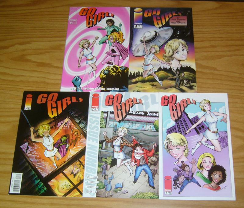 Go Girl! #1-5 VF/NM complete series - trina robbins image comics good girl 2 3 4