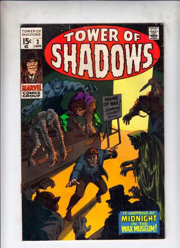 Tower of Shadows #3 (Jan-70) VG Affordable-Grade 