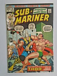 Sub-Mariner (1st Series) #59 W/ Thor 6.5 (1973)