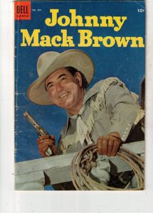 Four Color #584 (1954)VG+  PRICE DROP! Johnny Mack Brown Photo Cover Wow!