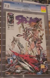 Spawn #9 (1993) CGC 7.5 1st Appearance of Angela daughter of Odin