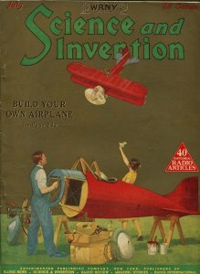 SCIENCE AND INVENTION 07/1926-GERNSBACK-CUMMINGS-GOLD TONE COVER-PULP-SCI-FI-fn