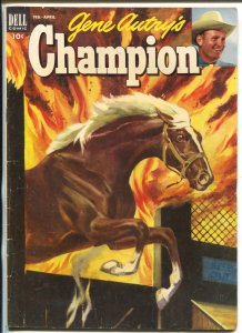 Gene Autry's Champion #9 1953-Dell-famous horse from the movies-stable fire-VG