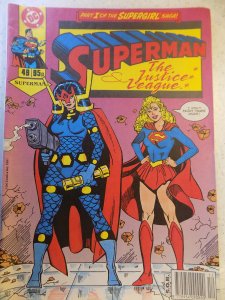 SUPERMAN # 49 DC UK MAGAZINE VERY COOL JOHN BYRNE