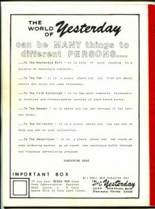 World of Yesterday #6 7/1976-Rex Allen-Pointer Sisters-Wee Bonnie Baker-VG+