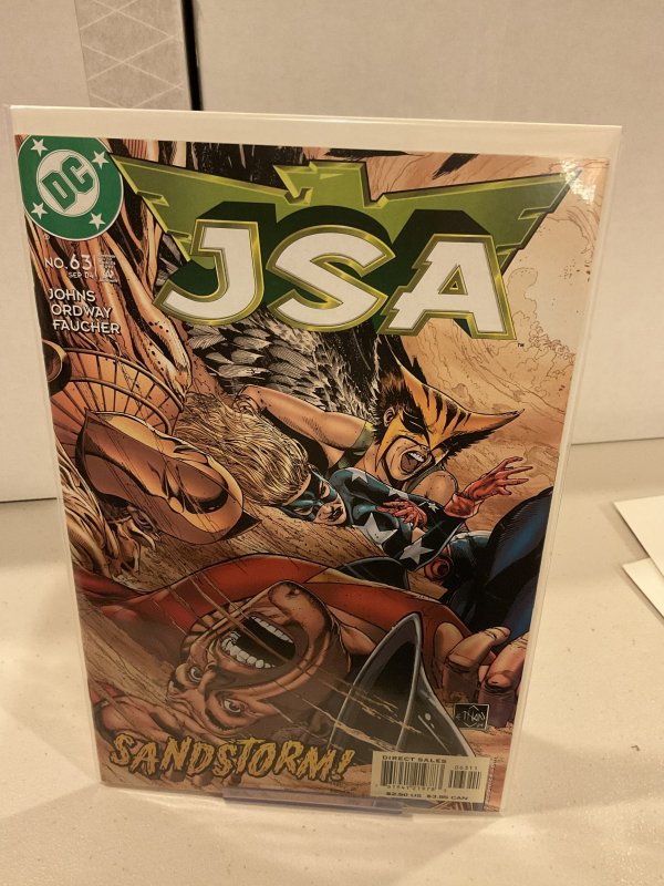 JSA #63  2004  9.0 (our highest grade)  Geoff Johns!