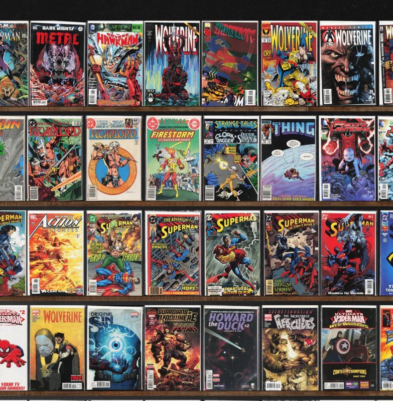 Huge Lot 150+ Comics with Wolverine, Action Comics, Superman & More!