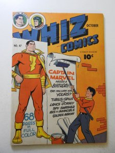 Whiz Comics #47 (1943) VG+ Condition see desc