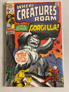 Where Creatures Roam #5 Marvel (6.0 FN) (1971)