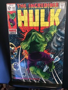 The Incredible Hulk #111 (1969)  Mid-grade 1st Galaxy Master key! FN wow!