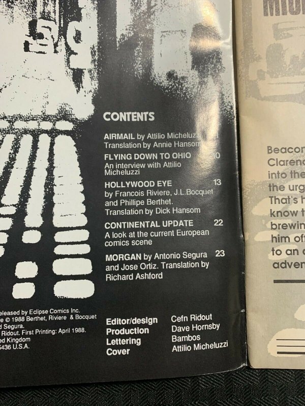 1988 ACES Magazine #1 Eclipse Acme Press FN+ 6.5 / Fisherman Collection