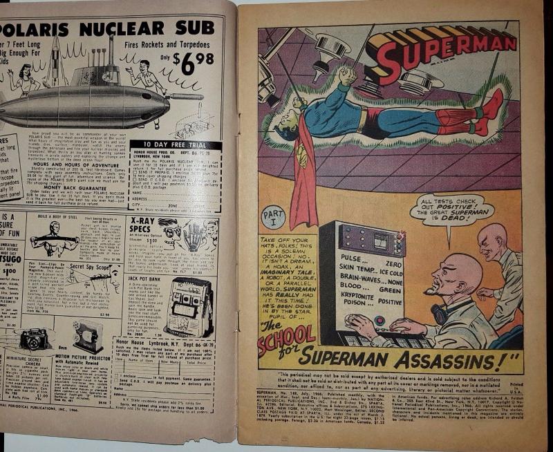 Superman #188 (July 1966, DC) GD/VG