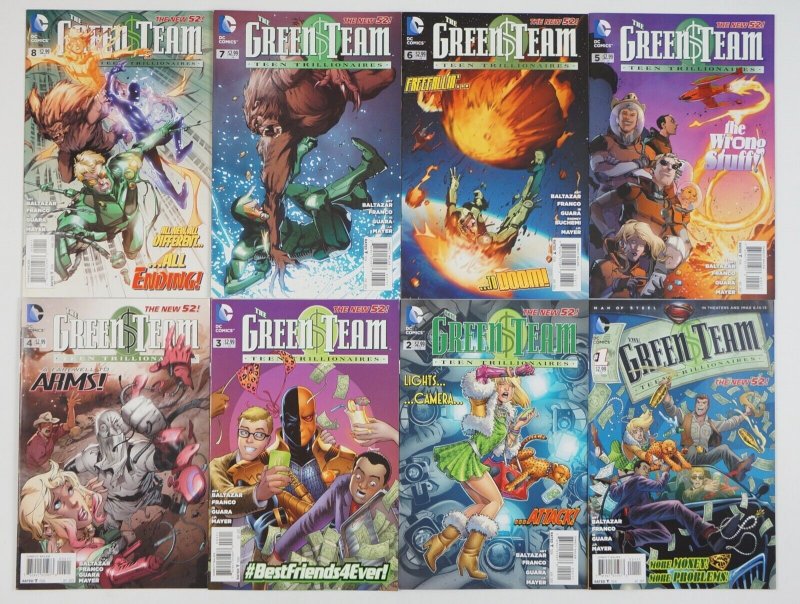 the Green Team: Teen Trillionaires #1-8 VF/NM complete series - dc comics new 52 