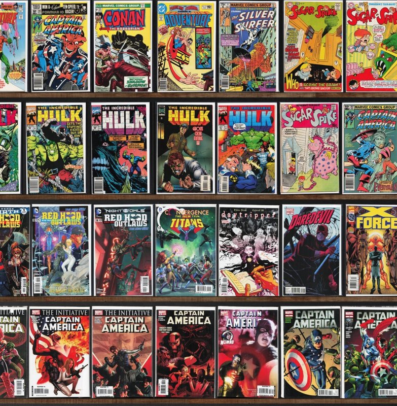 Huge Lot 130+ Comics with Captain America, Fantastic Four & More!